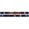 Chicago Cubs Cooperstown Needlepoint Belt in Navy by Smathers & Branson - Country Club Prep
