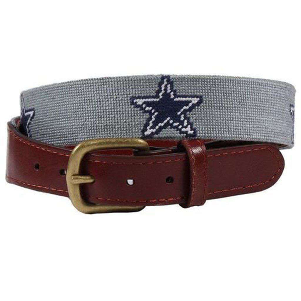 Dallas Cowboys Needlepoint Belt by Smathers & Branson - Country Club Prep