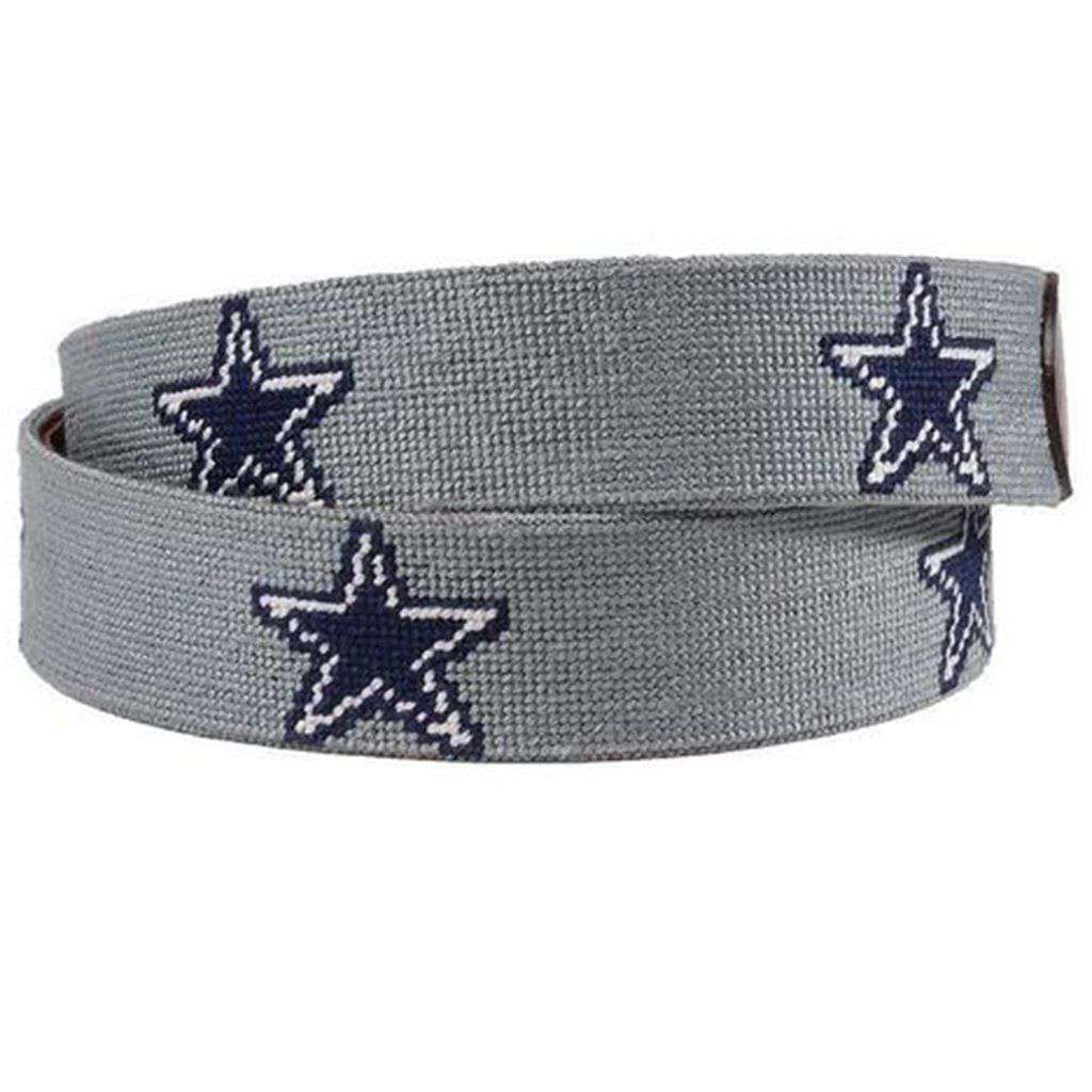 Dallas Cowboys Needlepoint Belt by Smathers & Branson - Country Club Prep