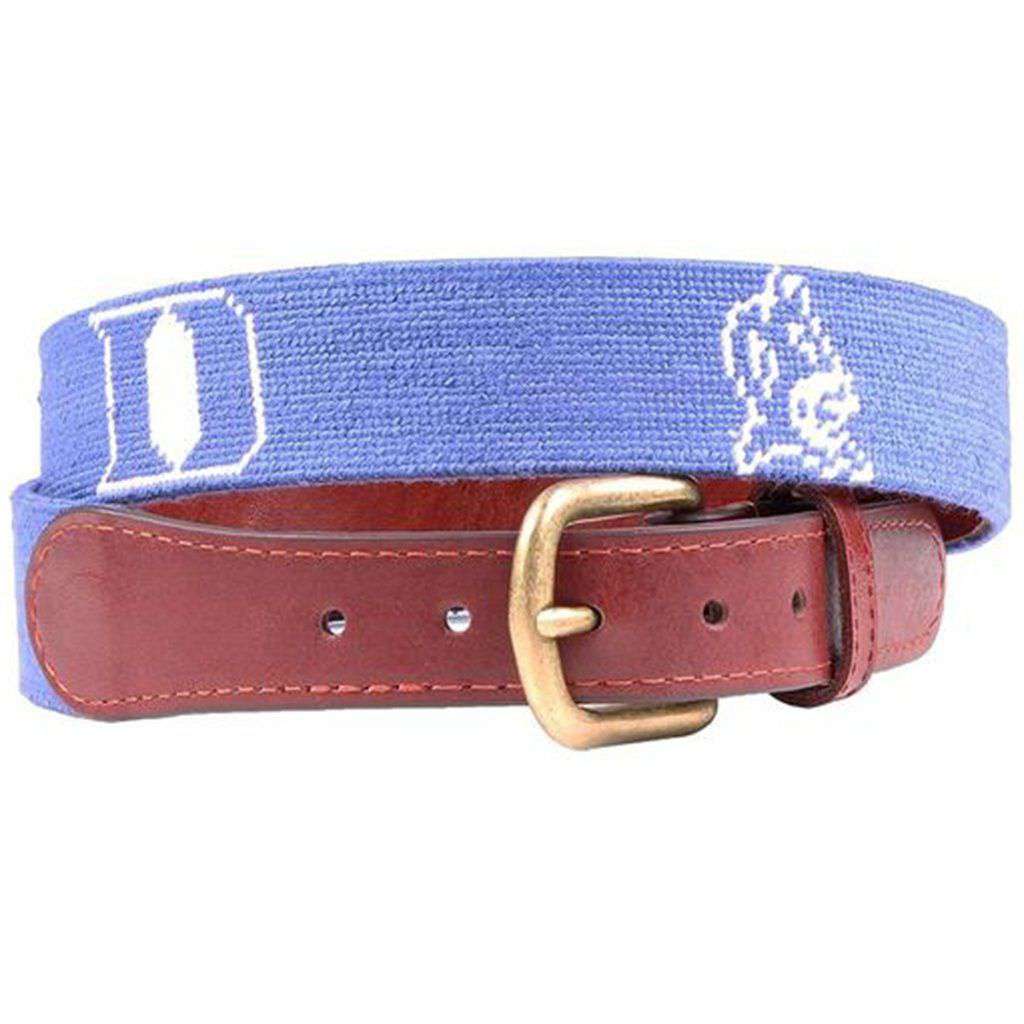 Duke University Needlepoint Belt by Smathers & Branson - Country Club Prep