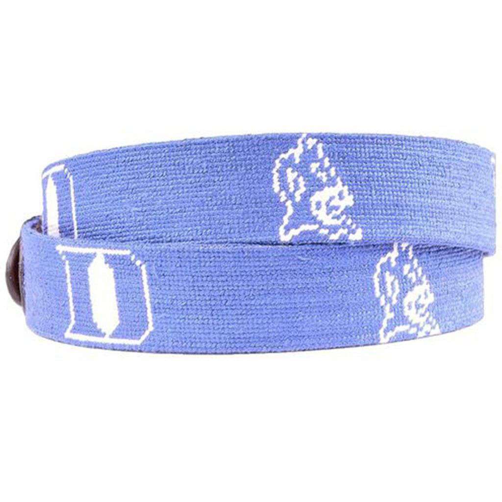 Duke University Needlepoint Belt by Smathers & Branson - Country Club Prep