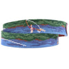 Fly Fishing Scene Needlepoint Belt by Smathers & Branson - Country Club Prep