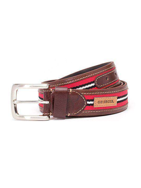 Georgia Bulldogs Men's Tailgate Belt by Jack Mason - Country Club Prep