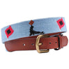 Goslings Rum Needlepoint Belt in Light Blue by Smathers & Branson - Country Club Prep