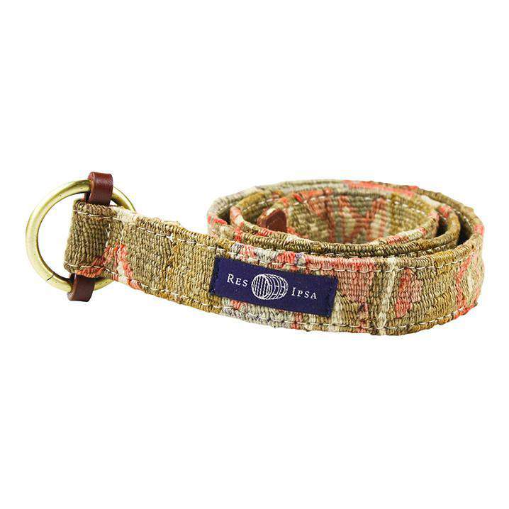 Kilim Belt in Sand Khaki by Res Ipsa - Country Club Prep