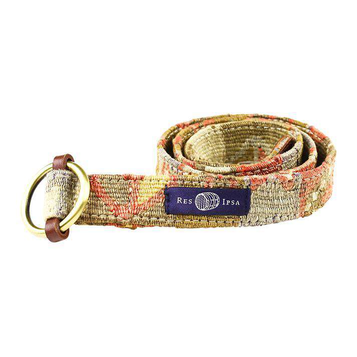 Kilim Belt in Tribal Khaki by Res Ipsa - Country Club Prep