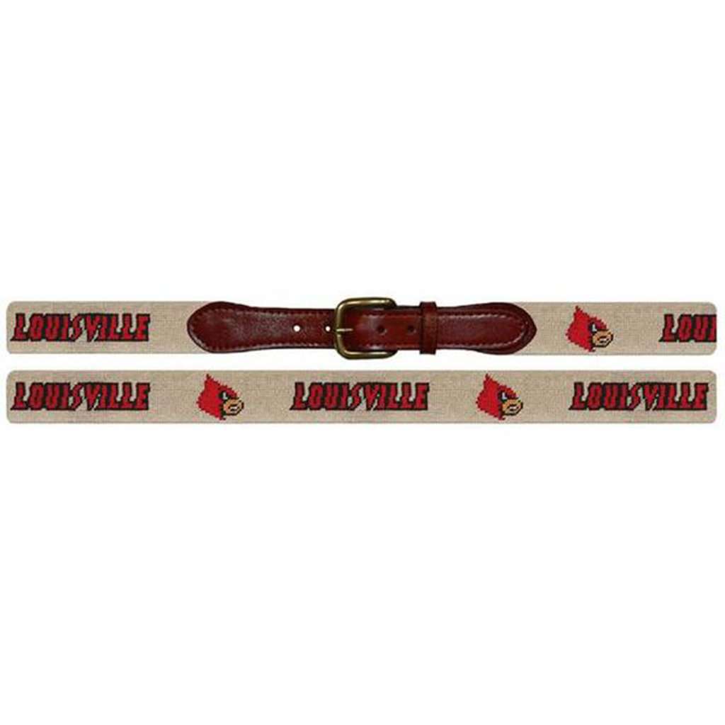 Louisville Needlepoint Belt in Beige by Smathers & Branson - Country Club Prep