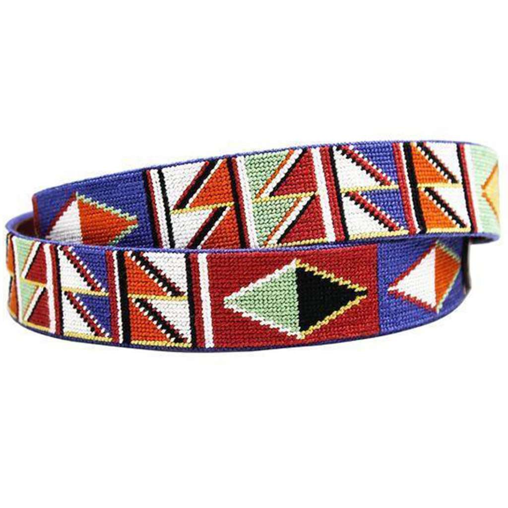 Maasai Needlepoint Belt by Smathers & Branson - Country Club Prep