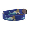 Mermaid Needlepoint Belt in Classic Navy by Smathers & Branson - Country Club Prep