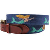 Mermaid Needlepoint Belt in Classic Navy by Smathers & Branson - Country Club Prep