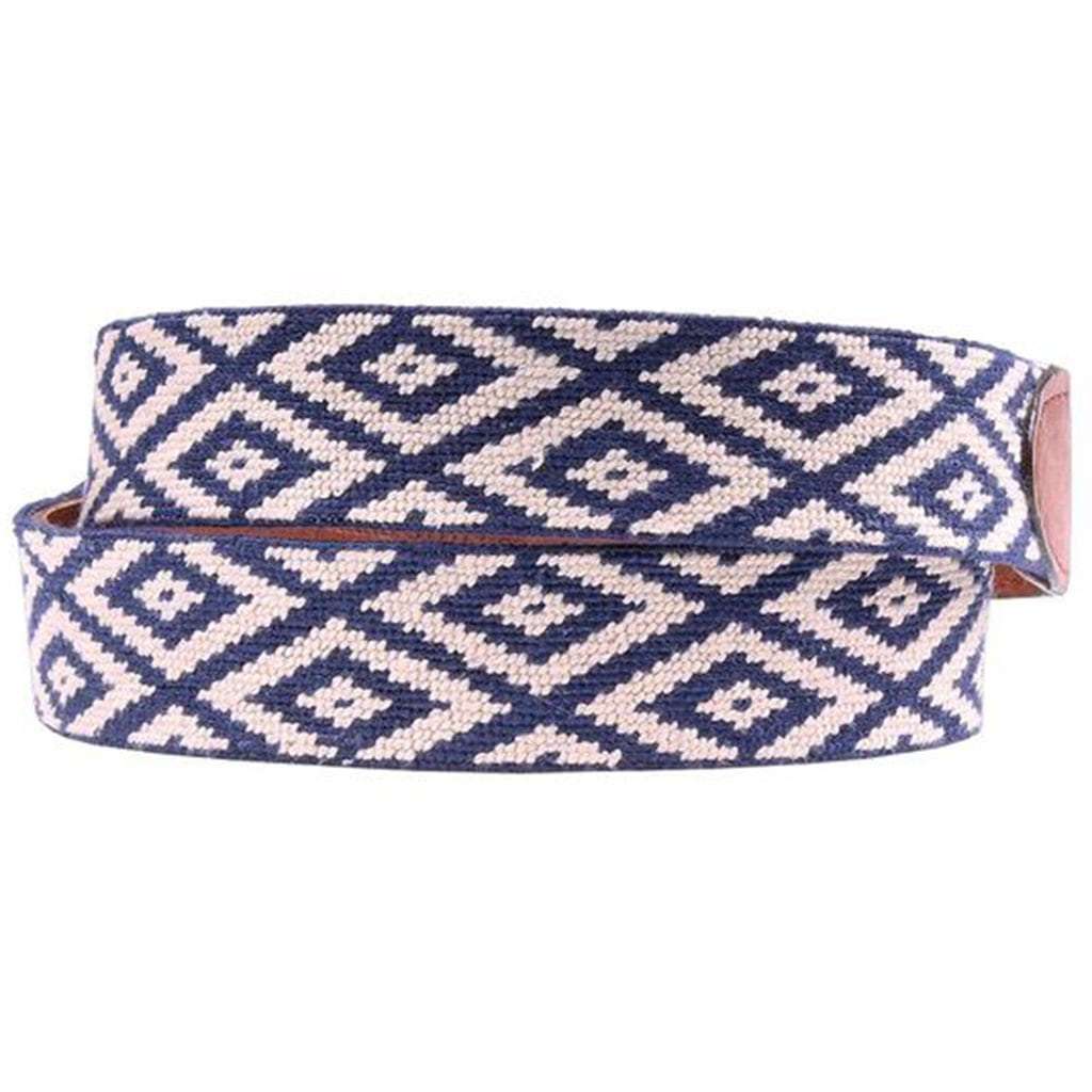 Mini Gaucho Needlepoint D-Ring Belt by Smathers & Branson - Country Club Prep