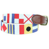 Nautical Alphabet Needlepoint Belt by Smathers & Branson - Country Club Prep