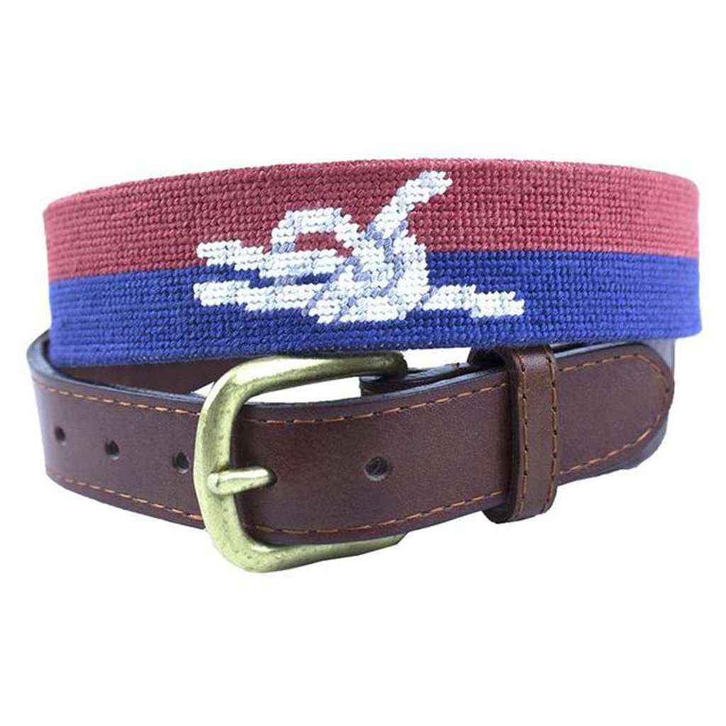 Nautical Knots Needlepoint Belt by Smathers & Branson - Country Club Prep