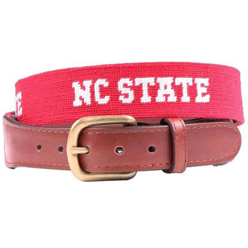 NC State Needlepoint Belt by Smathers & Branson - Country Club Prep