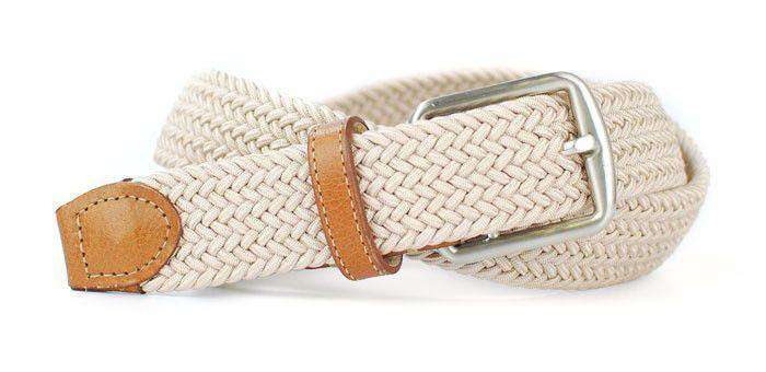 Newport Woven Belt in Sand by Martin Dingman - Country Club Prep