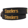 Pittsburgh Steelers Needlepoint Belt by Smathers & Branson - Country Club Prep