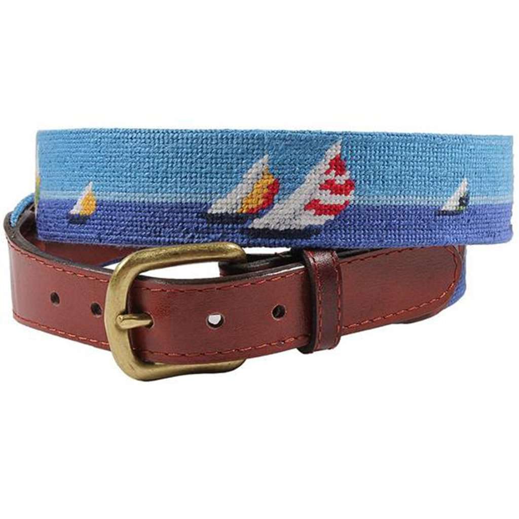 Regatta Needlepoint Belt by Smathers & Branson - Country Club Prep