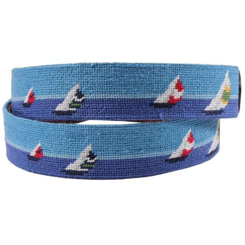 Regatta Needlepoint Belt by Smathers & Branson - Country Club Prep