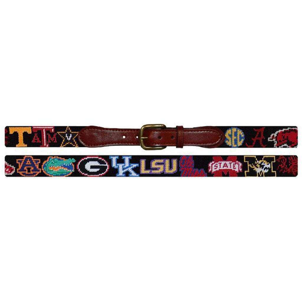 SEC leather belt Smathers & Branson Alabama SEC Belt – The Shirt Shop main image 3