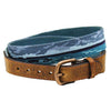 Shipwreck Needlepoint Belt in Blue by Smathers & Branson - Country Club Prep