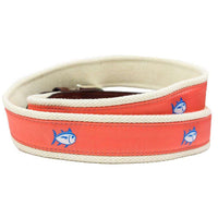 Skipjack Ribbon Belt in Nautical Orange by Southern Tide - Country Club Prep