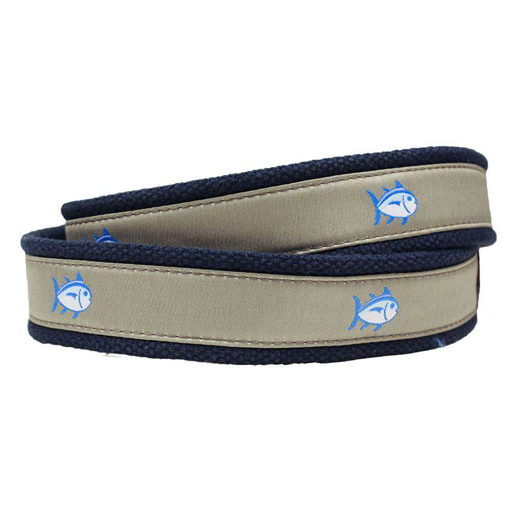 Skipjack Ribbon Belt in Sandstone Khaki by Southern Tide - Country Club Prep