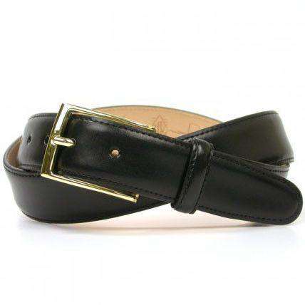 Smith Belt in Black Leather by Martin Dingman - Country Club Prep
