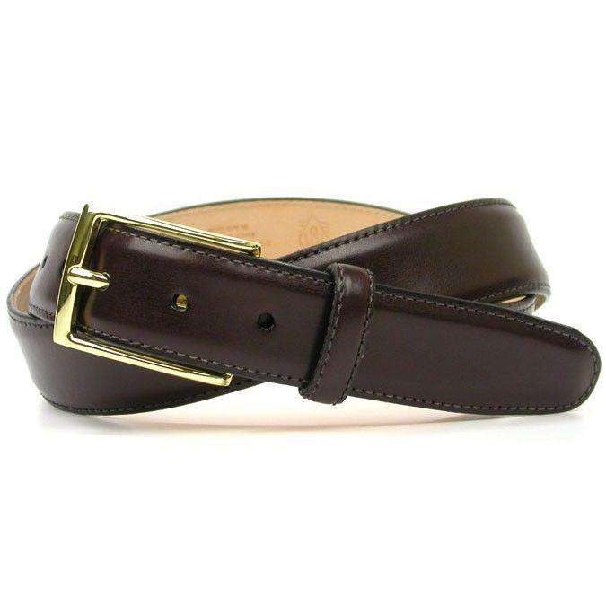 Smith Belt in Burgundy Leather by Martin Dingman - Country Club Prep
