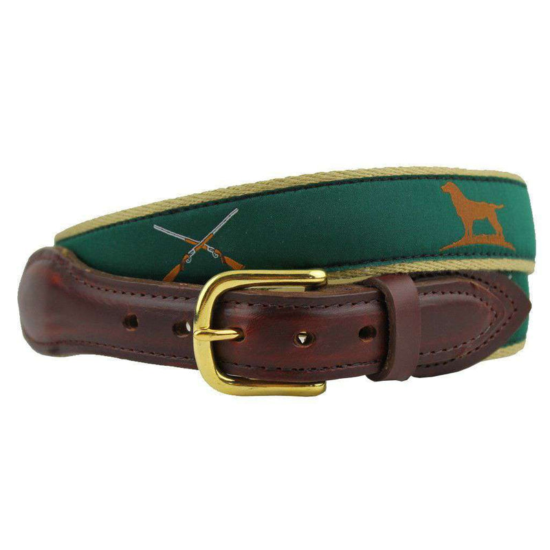 The Essentials Ribbon Belt in Hunter Green by Over Under Clothing - Country Club Prep