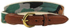 The Leather Tab Belt in Camo by Collared Greens - Country Club Prep
