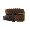 The Nautilus Woven Rayon Belt in Cocoa by Bucks Club - Country Club Prep
