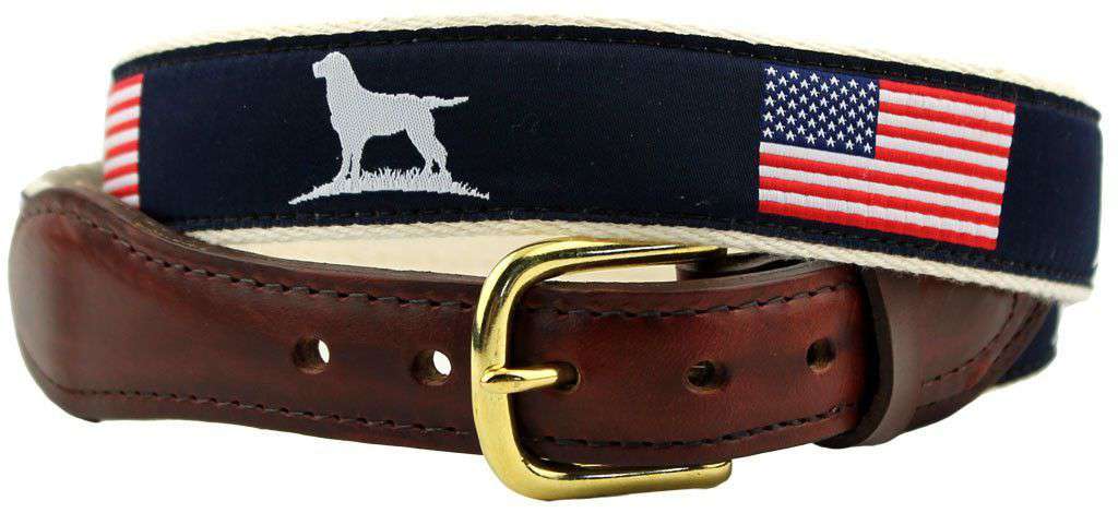 The Patriotic Ribbon Belt in Navy by Over Under Clothing - Country Club Prep