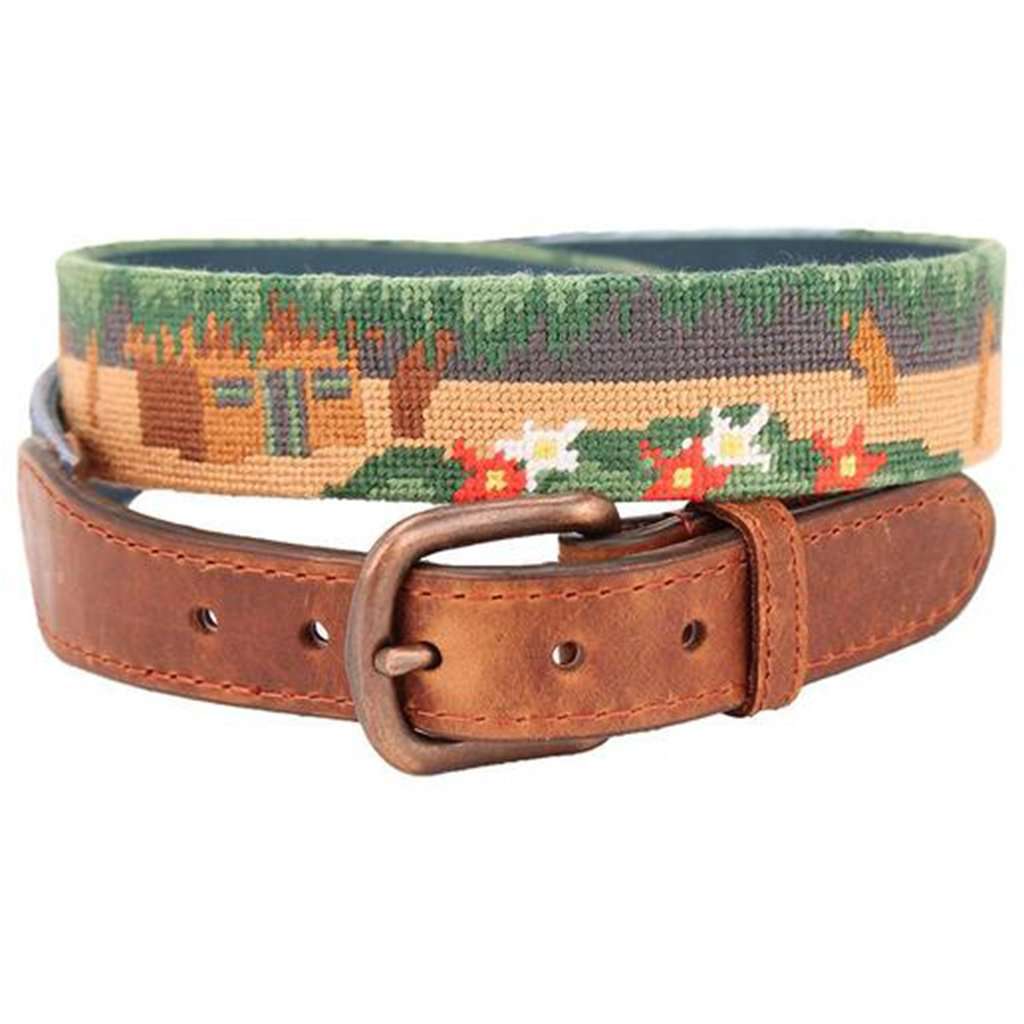 Three Hour Tour Needlepoint Belt by Smathers & Branson - Country Club Prep