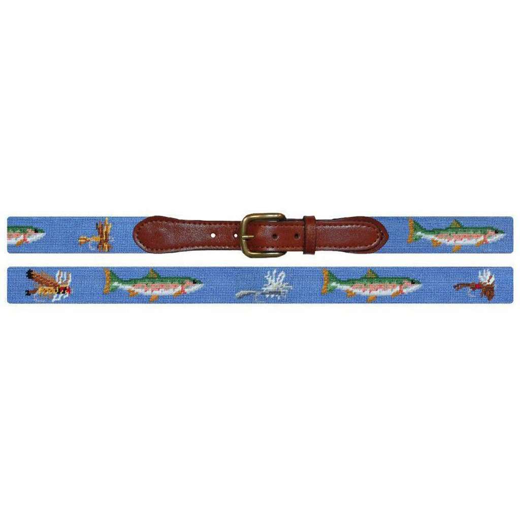 Colorful Belt with Blue, Red, and Yellow Accents nautical coastal summer preppy Coastal Nautical Flag Ribbon on Cotton Web Leather Belt - Etsy main image 2