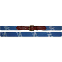 University of Kentucky Needlepoint Belt in Blue by Smathers & Branson - Country Club Prep