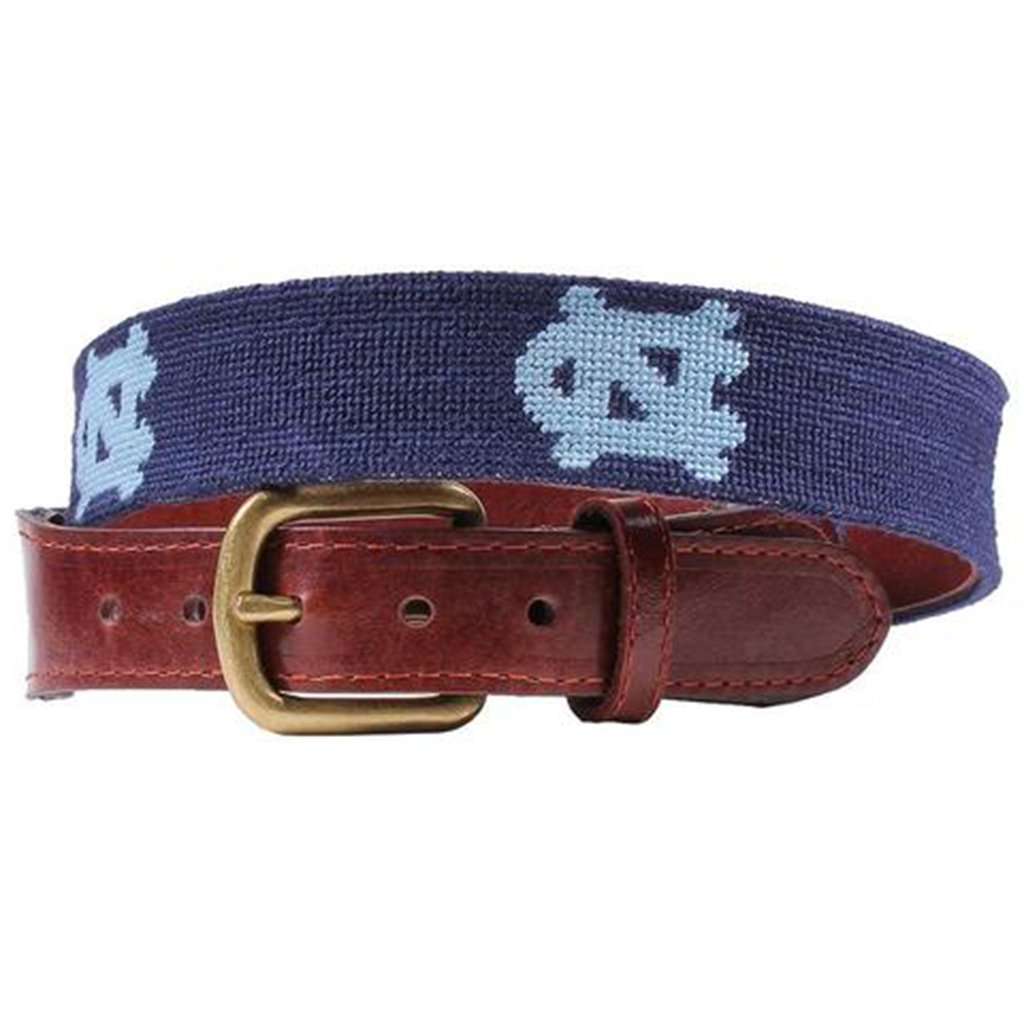 University of North Carolina Needlepoint Belt by Smathers & Branson - Country Club Prep