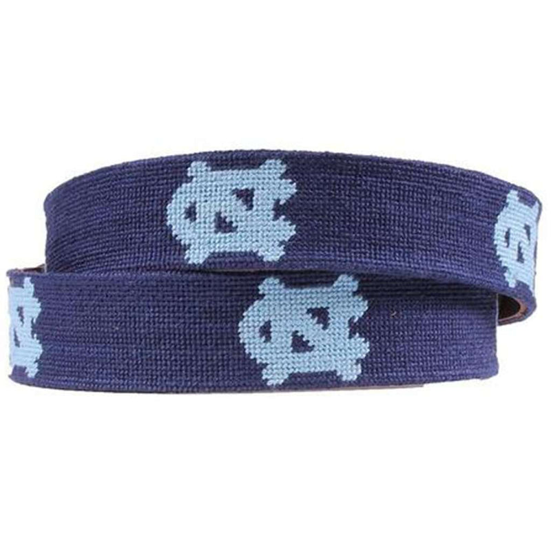 University of North Carolina Needlepoint Belt by Smathers & Branson - Country Club Prep