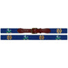 University of Notre Dame Needlepoint Belt in Navy by Smathers & Branson - Country Club Prep