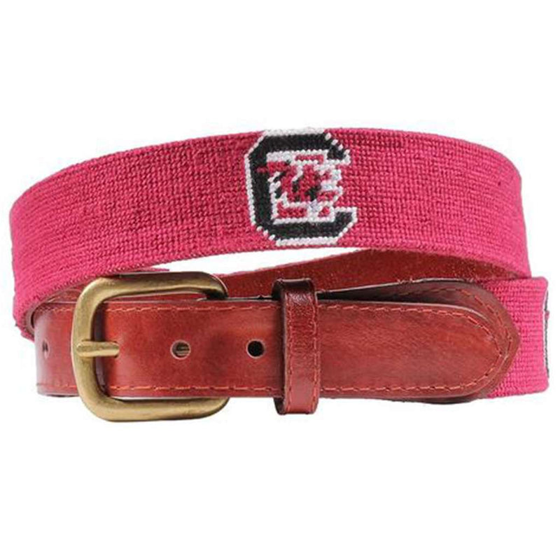 University of South Carolina Needlepoint Belt by Smathers & Branson - Country Club Prep