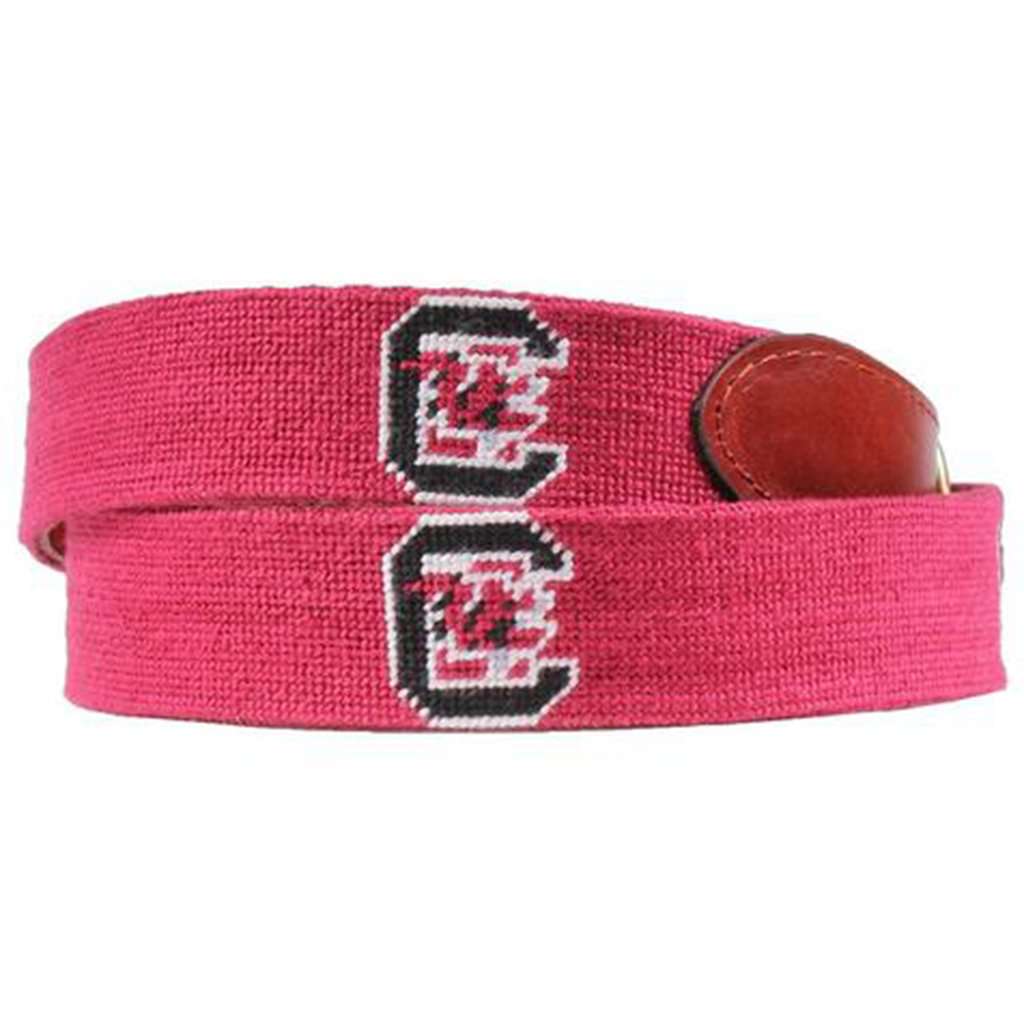 University of South Carolina Needlepoint Belt by Smathers & Branson - Country Club Prep