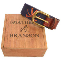 University of Virginia Needlepoint Belt by Smathers & Branson - Country Club Prep