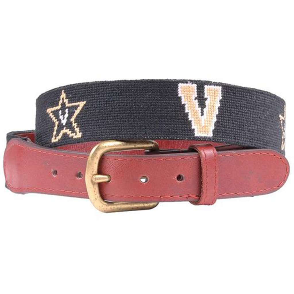 Vanderbilt University Needlepoint Belt by Smathers & Branson - Country Club Prep