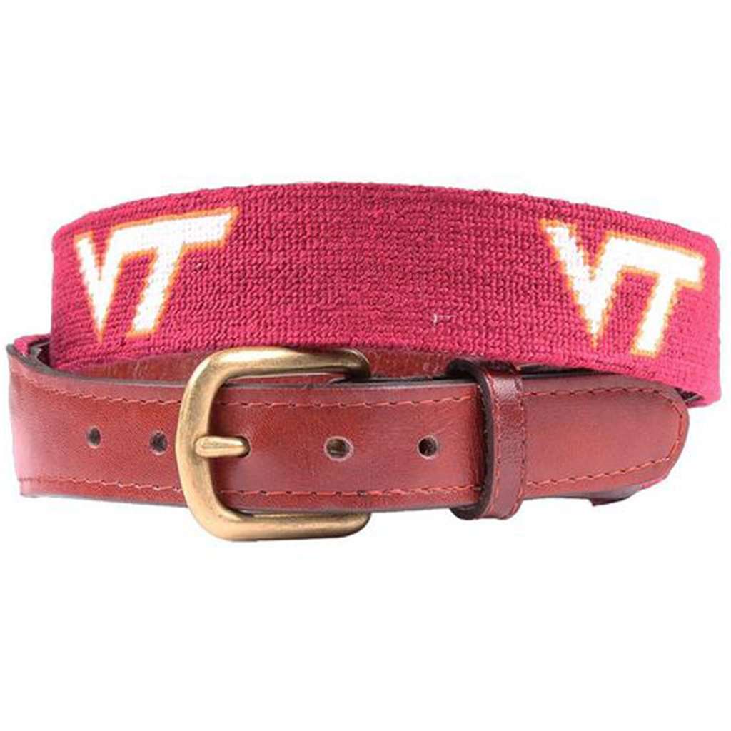 Virginia Tech Needlepoint Belt by Smathers & Branson - Country Club Prep