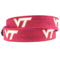 Virginia Tech Needlepoint Belt by Smathers & Branson - Country Club Prep