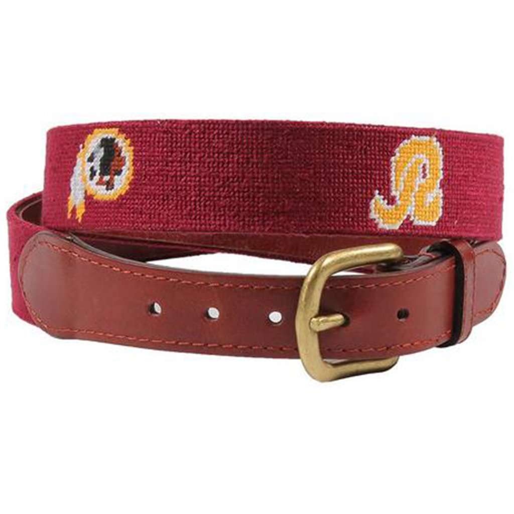 Washington Redskins Needlepoint Belt by Smathers & Branson - Country Club Prep