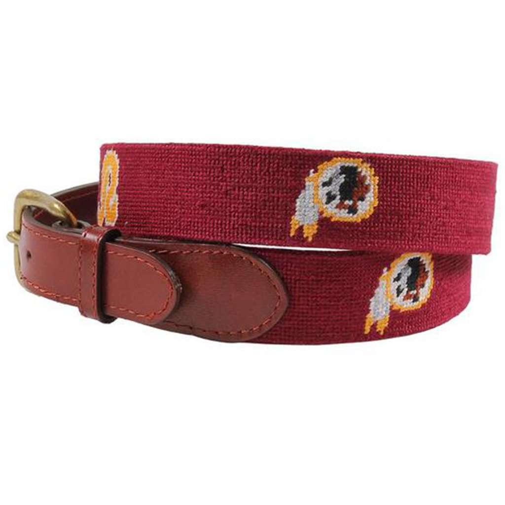 Washington Redskins Needlepoint Belt by Smathers & Branson - Country Club Prep