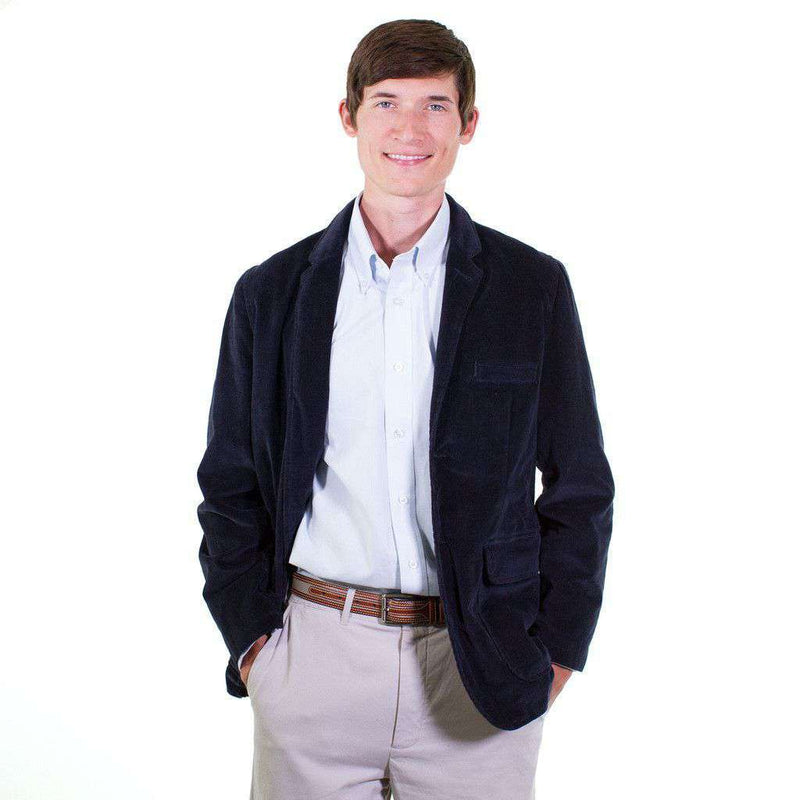 Beachcomber Corduroy Blazer in Nantucket Navy by Castaway Clothing - Country Club Prep