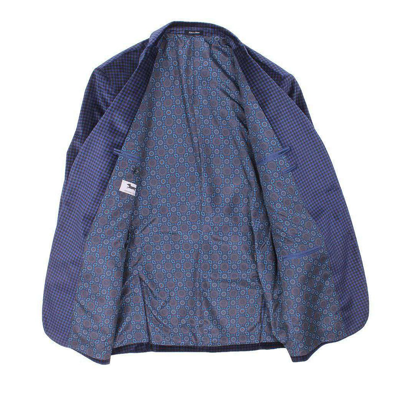 Blue Holiday Check Blazer by Country Club Prep - Country Club Prep