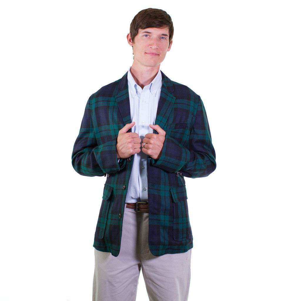 Holiday Blazer in Blackwatch Tartan by Castaway Clothing - Country Club Prep