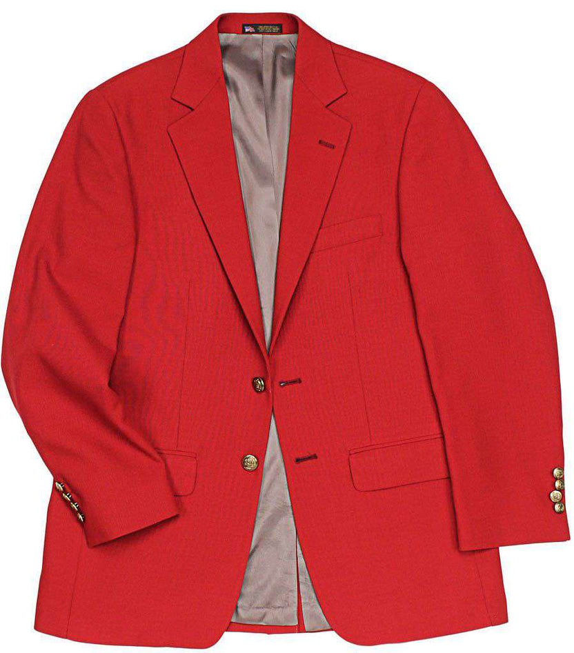 Country Club Prep Tailgate Blazer in Red